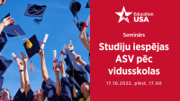 Bezmaksas pasākumi vidusskolēniem</br> par studiju iespējām ASV
