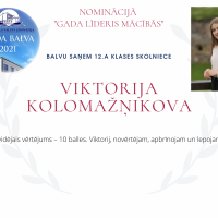 Gada līderis mācībās 2021