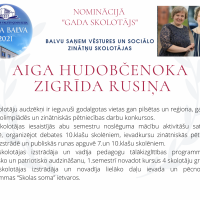 Gada klases audzinātājs 2021